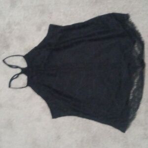 Three Hearts Black Halter Top